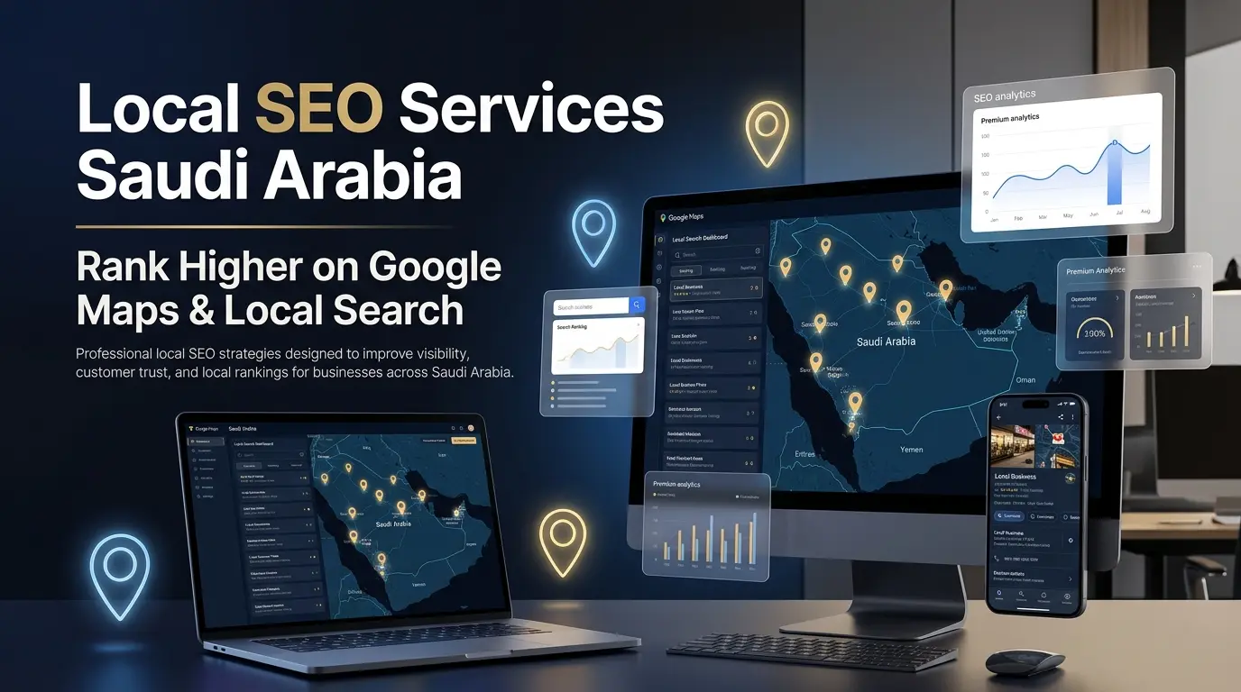Local SEO services in Saudi Arabia helping businesses improve local search visibility and Google rankings